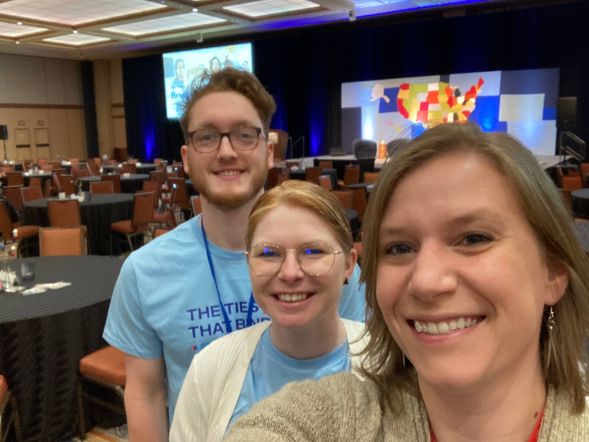 Liz, Rachel and Franklin at the Interfaith America Summit